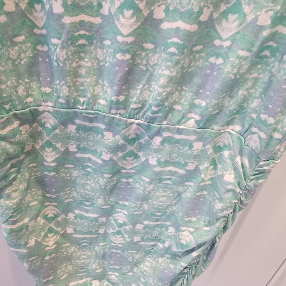 Victoria’s Secret Green Ruched Casual Dress XS Cotton Modal - Picture 5 of 10